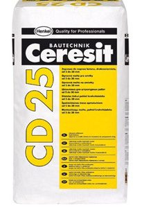 Ceresit CD 25 | Ремонтно-восстановительная мелкозернистая смесь |