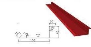 Планка примыкания к стене.