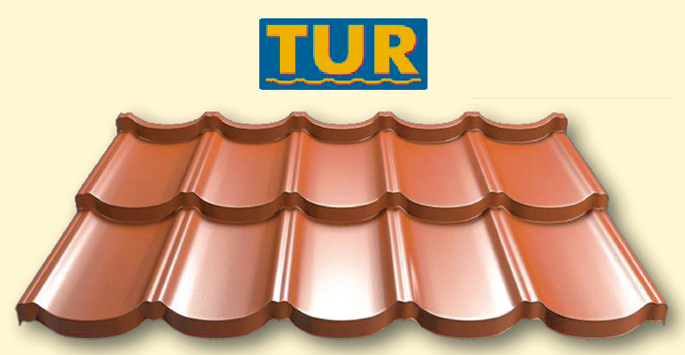 Mодульная черепица TUR 0.5 мм Pruszynski Purmat.RR 750