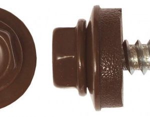 Саморез 19 мм (по металлу) Коричневый 8017