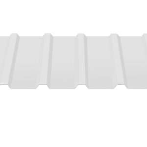 Профнастил кровельный С-18 цвет 9003 - белый, глянец 0.4 мм металл Китай