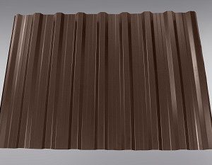 Профнастил ТАЙЛ нс - 20 толщиной 0.45 мм, Китай 8017 коричневый