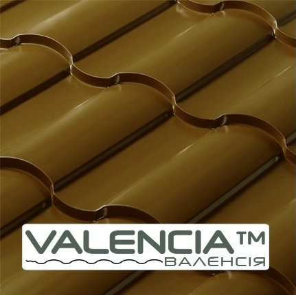 Металлочерепица Валенсия Mат 0.5 mm RAL 8017