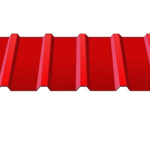 Профнастил кровельный С-18 (цвет 3011 - красный, глянец) металл Китай