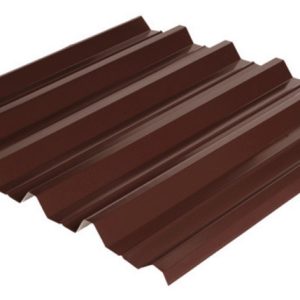 Профнастил T.R.COMPANY НС-44 RAL 8017 коричневый глянец 0.45 несущий