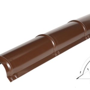 Планка конька круглого 0,45 мм глянец (Южная Корея) 2 метра