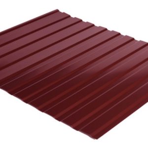 Профнастил фасадный С-10 (цвет 3005 - бордовый, глянец) металл Китай