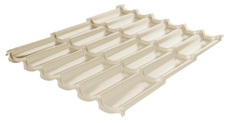 Металлочерепица Rauni RAL 1015 (бежевая) PE 0,45 Premium