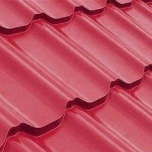 Металлочерепица Марсель 3005,красное вино, толщиной 0,45 мм РЕМА Китайский металл.