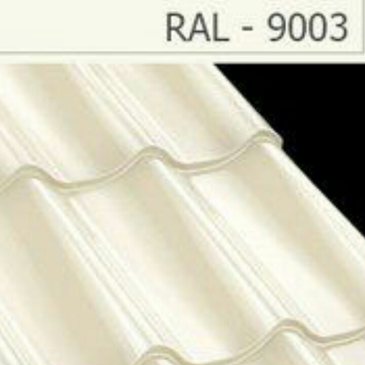 Металлочерепица Rauni Mini 200 mm - RAL 9003 (белая) 0,5