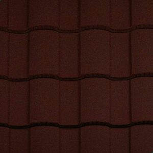 Композитная металлочерепица Metrotile Roman Bordeaux