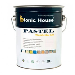 Краска для дерева PASTEL Wood Color Bionic-House 10л Арктик Р201