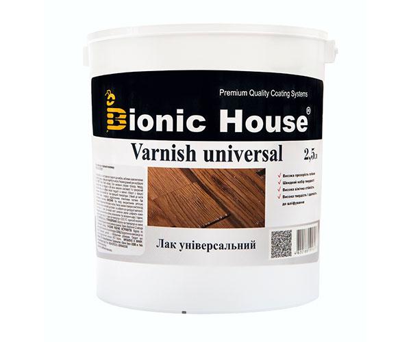 Лак для дерева универсальный Bionic-House 2,5л Бесцветный Полуматовый