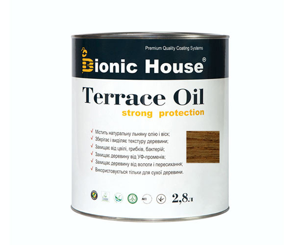Масло для терасс Bionic-House 2,8л Черный