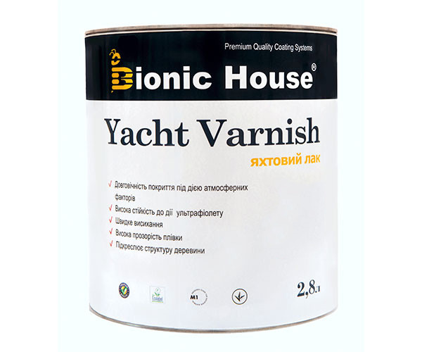 Яхтный лак Bionic-House 2,8л Бесцветный