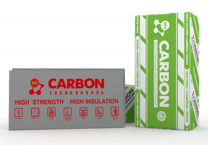 Экструдированный пенополистирол ТехноНИКОЛЬ Carbon ECO C/2 1180х580х40