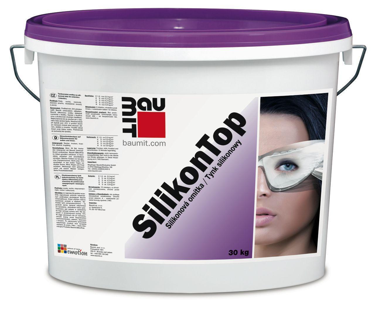 Baumit SilikonTop Декоративная фасадная штукатурка барашек 3,0 к 25 кг