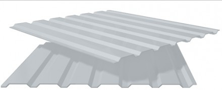 Профнастил ПС-20 RAL 9006 | PE | 0.4 | Nippon