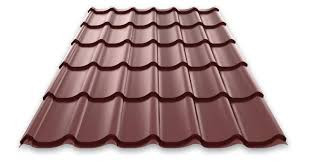 Металлочерепица Монтеррей • МАТ • RAL 8017 • Корея • 0,45 мм