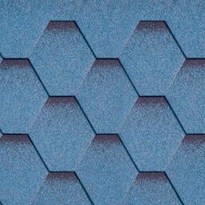 Битумная гибкая черепица "KATEPAL Katrilli" Синий с тенью