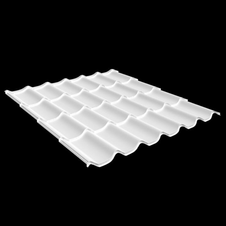 Металлочерепица Германия 0,5 мм 9003, ArcelorMittall.