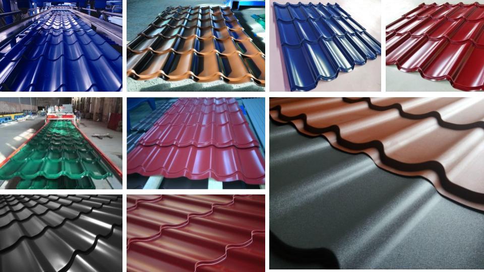 Металлочерепица RAL 3005 0,45 мм , глянец , Китай