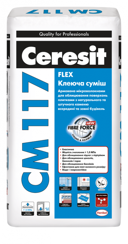 Клей для плитки Ceresit CM-117, 25кг