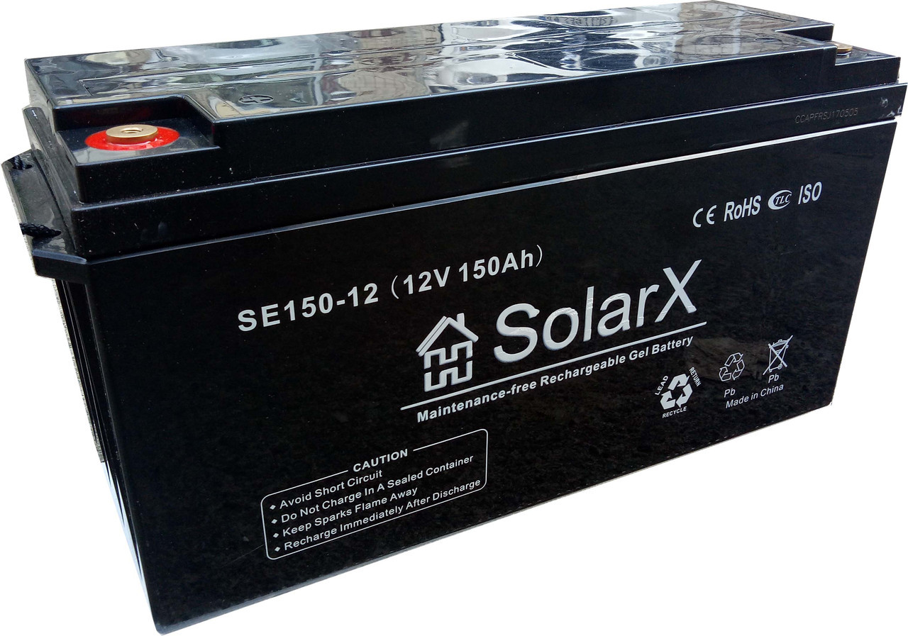 Гелевый аккумулятор SolarX SXG150-12 (12V 150Ah)