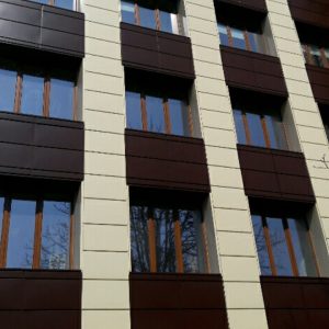 Кассета угловая фасадная 0,7 мм RAL 1015 Италия .