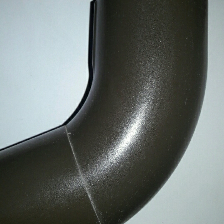 Колено трубы водосточной системы ruukki 90 мм