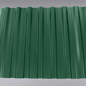 Профнастил кровельный НС-20 Тайл RAL 6005 (зеленый) PE 0.45мм