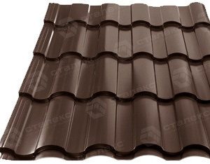 Металлочерепица VALENCIA 0,50 мм PEMA RAL 8017 Италия