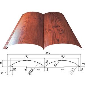 Металлосайдинг  Стальбрус "СТАЛЕКС ПРОФИ" Венге браун