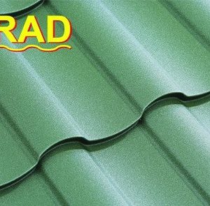 Модульная Черепица Arad Modus RAL 6005 (зелёная) PURMAT 0,5 мм "BLACHY PRUSZYNSKI"