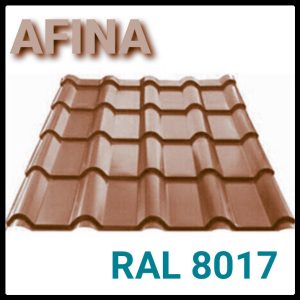 Металлочерепица AFINA™ 0,45 мм PE RAL 8017 Метипол