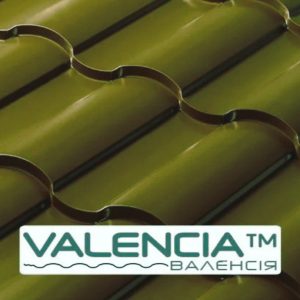Металлочерепица ∆ VALENCIA™  0,43 мм PEMA RAL 6020 [Optima Steel]