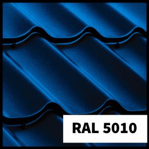 Металлочерепица Сталекс - GRAND PE RAL 5010 (синий)  Польша 0,5 мм* ZN-225