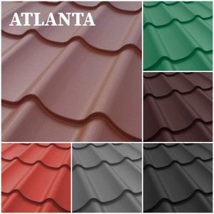 Металлочерепица ATLANTA 0,5 PEMA RAL 3009 Германия