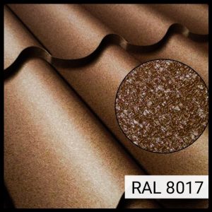 Металлочерепица Рауни Стандарт , RAL 8017 Корея  MAT 0,45 мм.