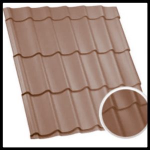 Черепица металлочерепица Арсенал эконом-класс 0,45 мат.меттал Италии.