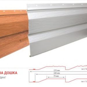 Металлосайдинг | Корабельная Доска | Дахсервис | Под дерево | 0,4 мм | Китай |