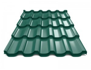 Металлочерепица Modern (Модерн) ArcelorMittal 0,5 Ral 6005