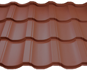 Металлочерепица Modern (Модерн) ArcelorMittal 0,5 Ral 8017 MAT