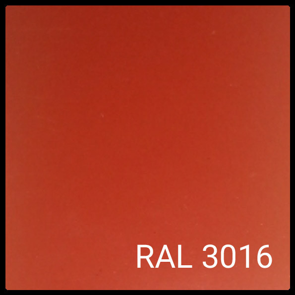 Гладкий лист Polyester | 0,5 мм | RAL 3016 | MittalSteel |