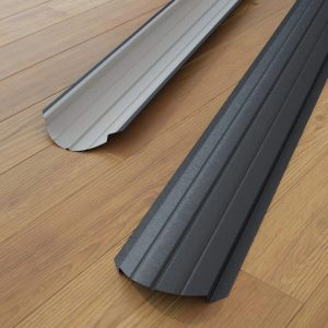 Металлический штакетник 0,5 мм полукруглый Ral 7024 ( Двухсторонний матовый)