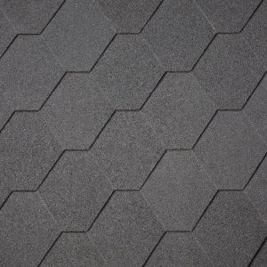 Бітумна черепиця Superglass Hex (01) Black