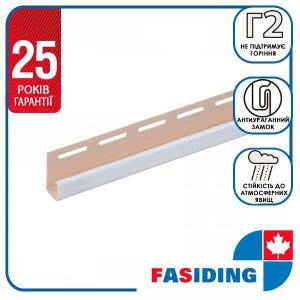 Планка FaSiding "J-trim" "Бавовна" Т-15. 3.66м