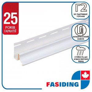 Планка FaSiding "окантовочная" Хлопок / Т-10 / 3.66м