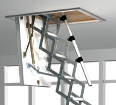 Roto Exclusiv (Рото Ексклюзив) Чердачная лестница ножничная – (70 х 140 х 279) см