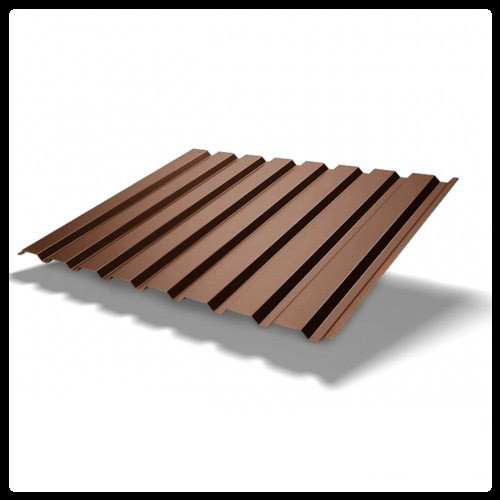 Профнастил ПС-8 ( PEMA 0.45 мм ) RAL 8017